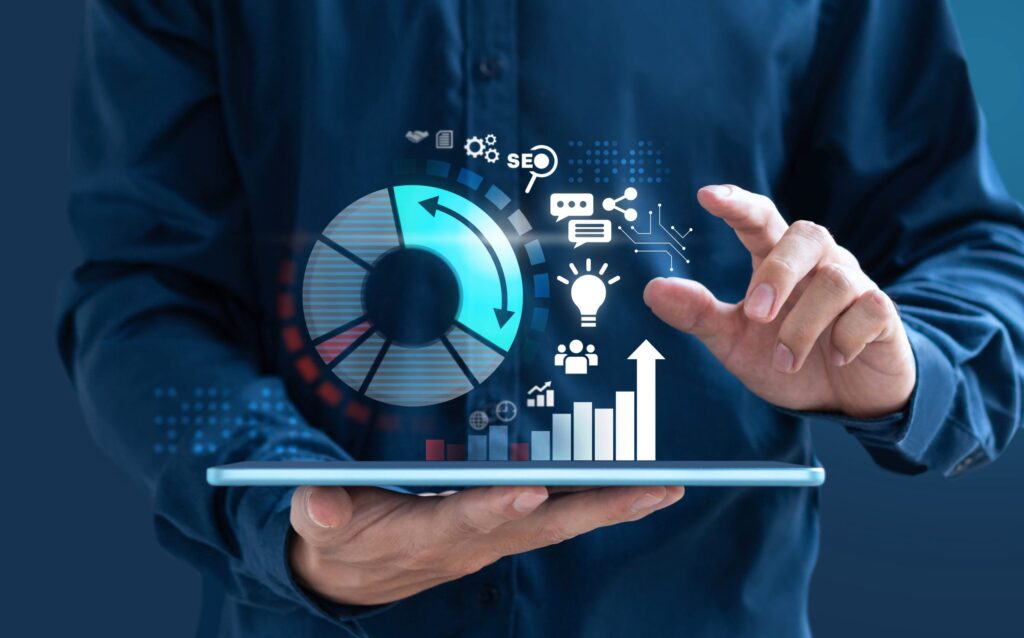 digital design businessman show increase market graphic scaled